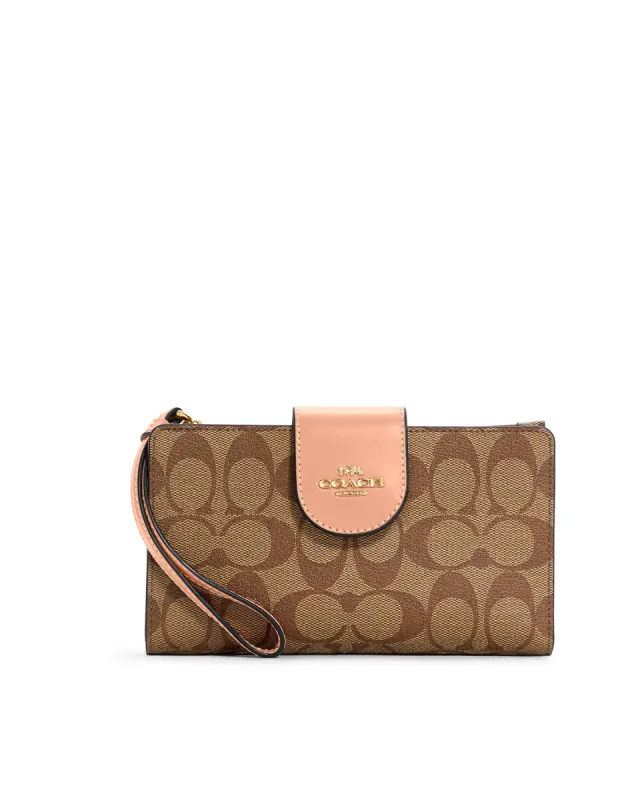 Coach Women's Tech Phone Wallet In Colorblock Signature Canvas sold by Ruumur