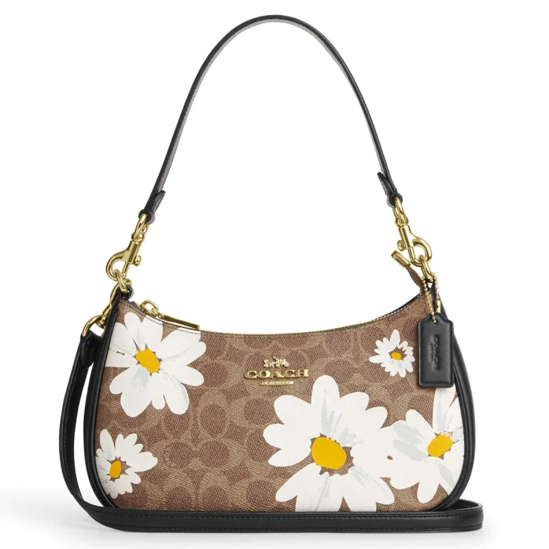 Coach Women's Teri Shoulder Bag In Signature Canvas With Floral Print sold by Ruumur