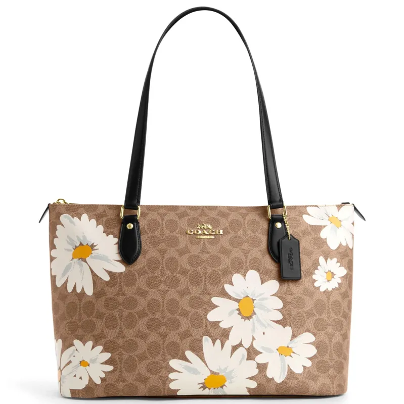 Coach Women's Gallery Tote Bag In Signature Canvas With Floral Print sold by Ruumur