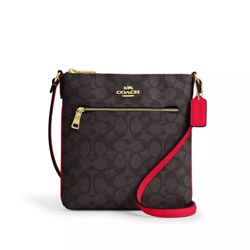 Coach Women's Mini Rowan File Bag In Signature Canvas sold by Ruumur