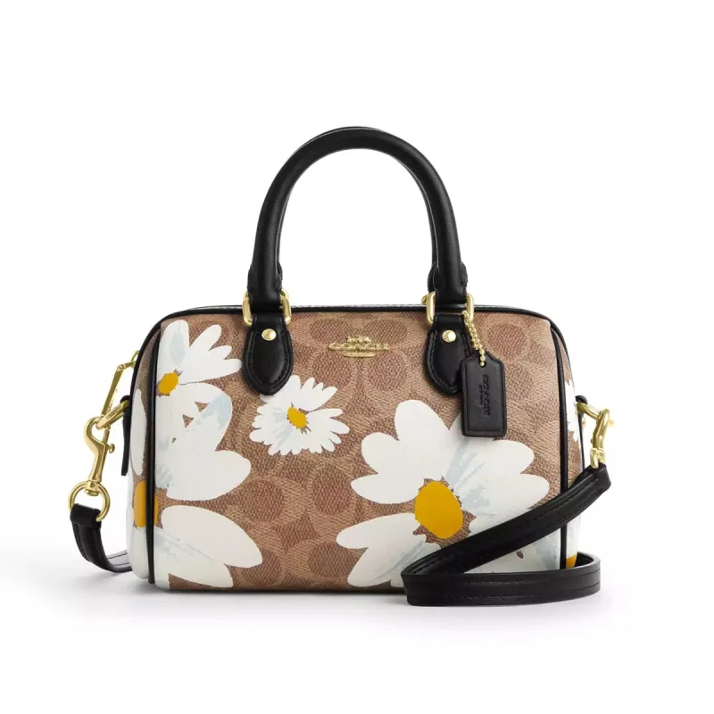 Coach Women's Mini Rowan Crossbody Bag In Signature Canvas With Floral Print sold by Ruumur