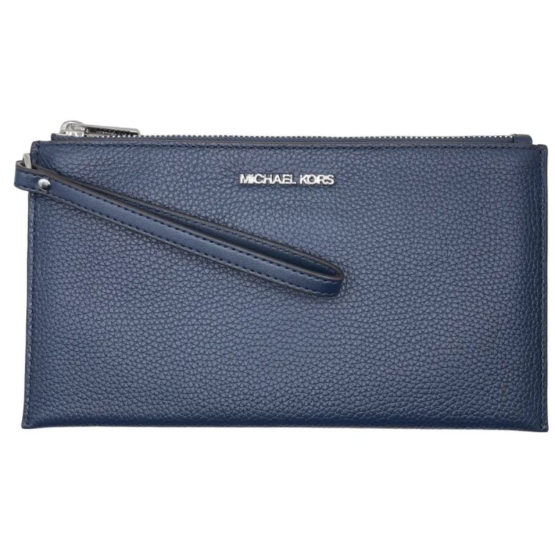 Michael Kors Women's Jet Set Travel Large Top Zip Pebbled Leather Wristlet Pouch sold by Ruumur