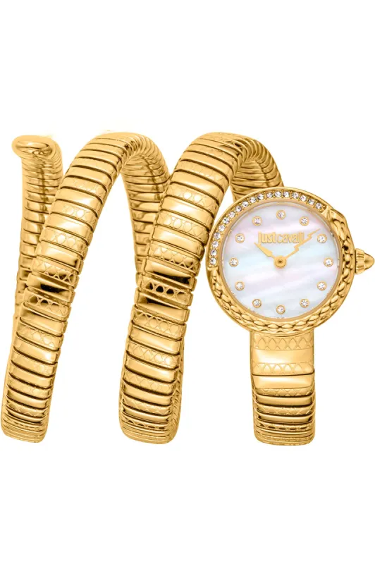 Just Cavalli Women's Signature Snake 23mm Quartz Watch JC1L302M0025 sold by Ruumur