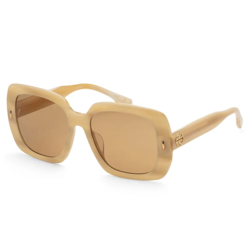 Tory Burch Women's 56mm Ivory Horn Sunglasses TY7193U-195073-56 sold by Ruumur