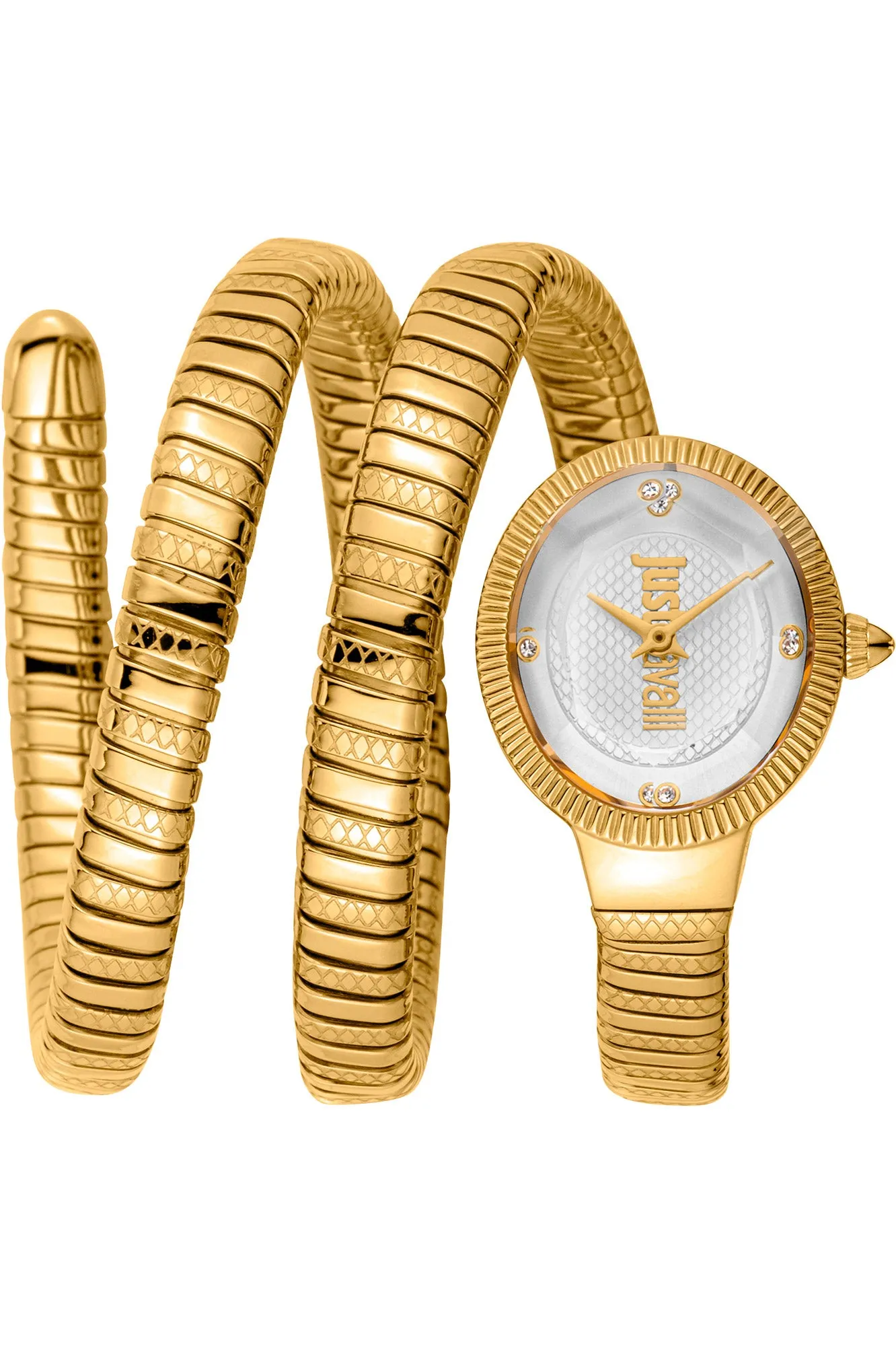 Just Cavalli Women's Signature Snake 22mm Quartz Watch JC1L269M0025 sold by Ruumur