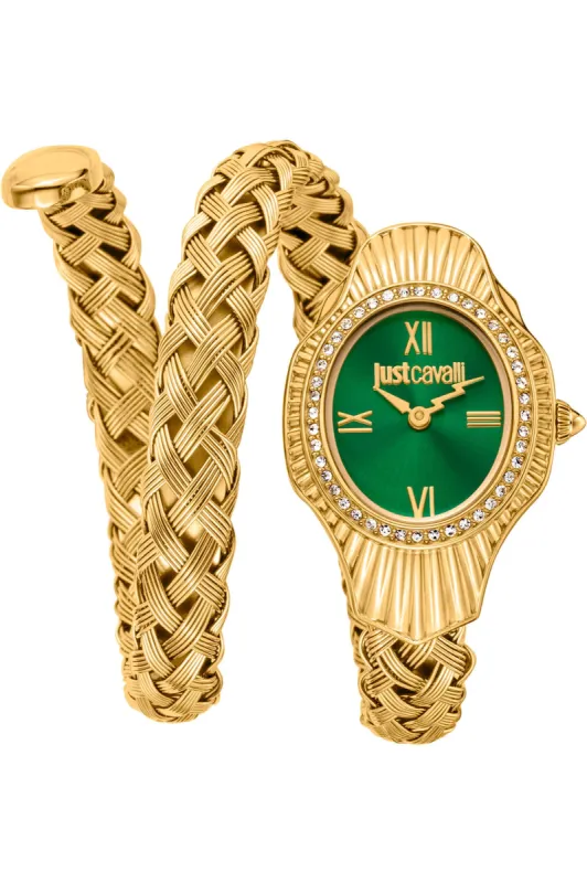 Just Cavalli Women's Signature Snake 23mm Quartz Watch JC1L305M0035 sold by Ruumur