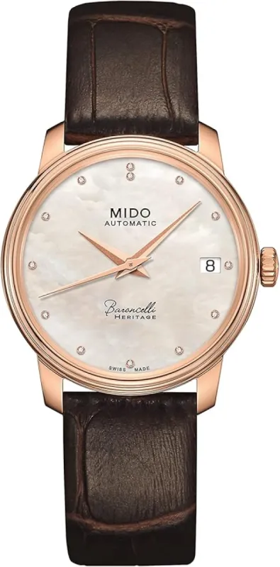 Mido Women's Baroncelli III 33mm Automatic Watch M0272073610600 sold by Ruumur