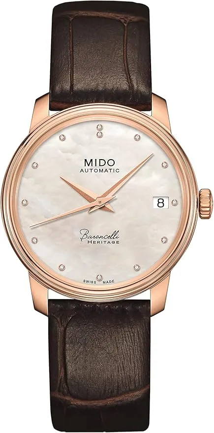 Mido Women's Baroncelli III 33mm Automatic Watch M0272073610600 sold by Ruumur
