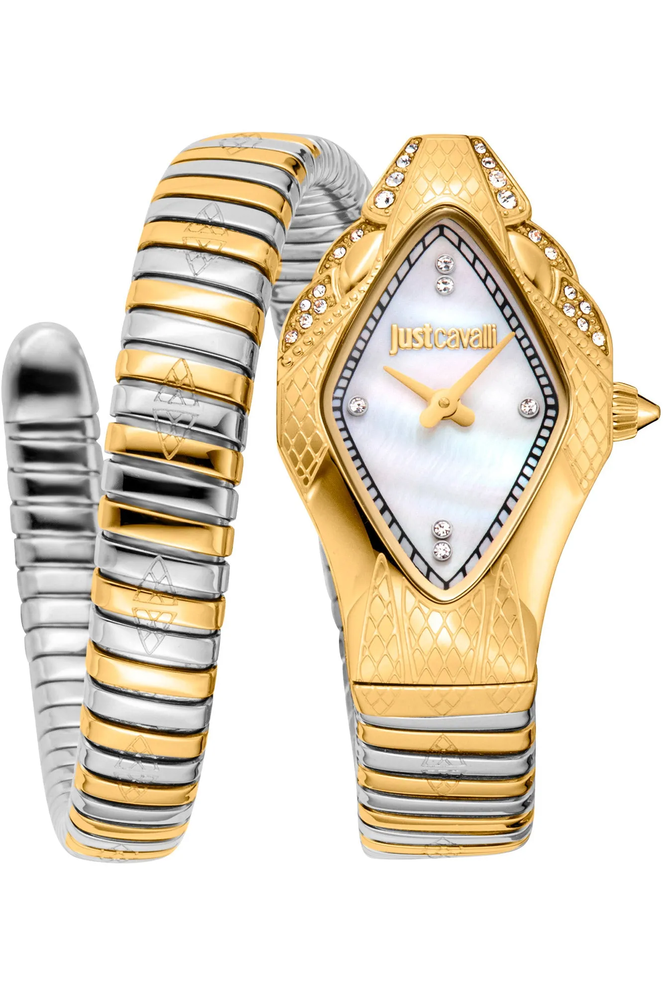 Just Cavalli Women's Signature Snake Ferocious 22mm Quartz Watch JC1L306M0065 sold by Ruumur