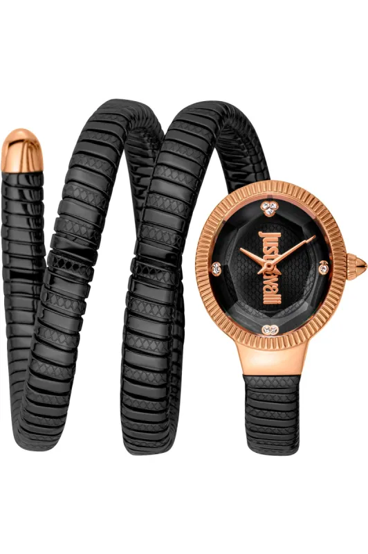 Just Cavalli Women's Signature Snake 22mm Quartz Watch JC1L269M0075 sold by Ruumur