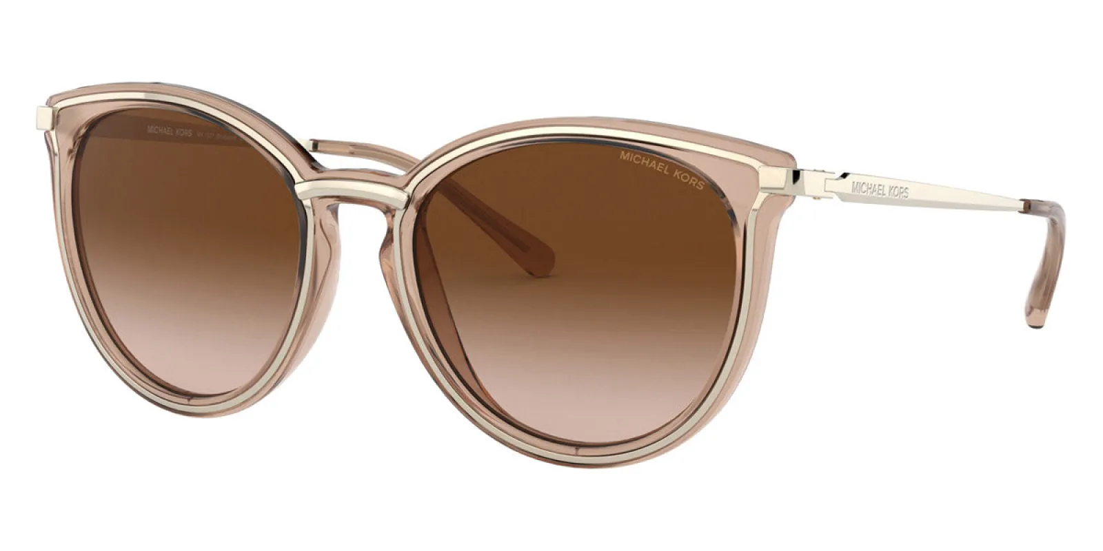 Michael Kors Women's Brisbane Brown Light Gold Sunglasses MK1077-101413-54 sold by Ruumur