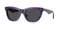 Burberry Women's 53mm Check Violet Sunglasses BE4435-411387-53 sold by Ruumur