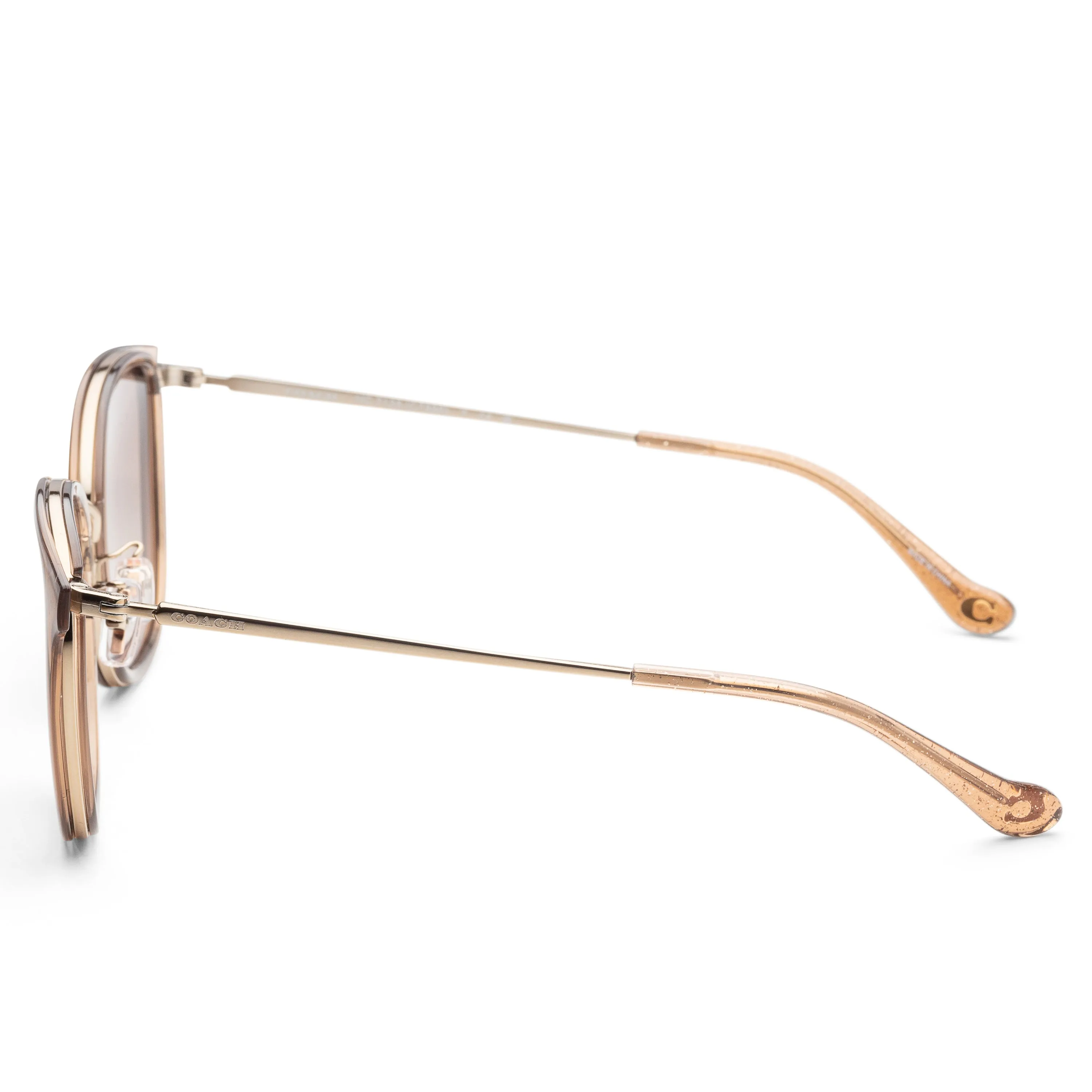Coach Women's 54mm Light Gold/Brown Sunglasses HC7135-565413 sold by Ruumur product image thumbnail 2