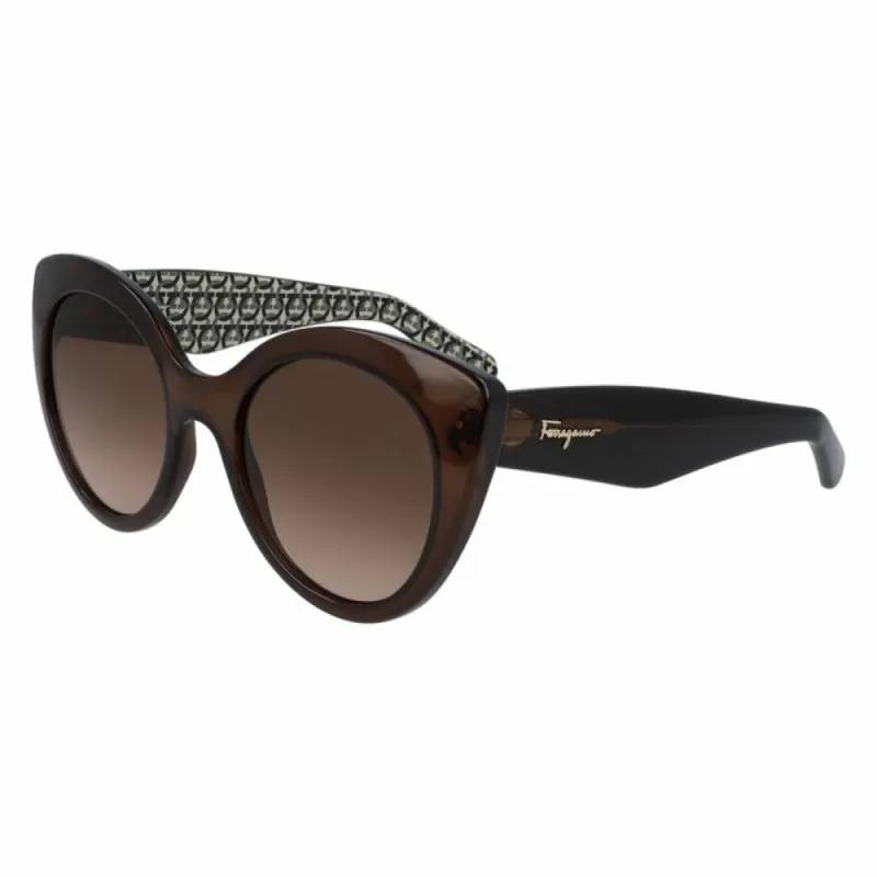 Ferragamo Women's 54mm Crystal Brown Sunglasses SF964S-210-54 sold by Ruumur