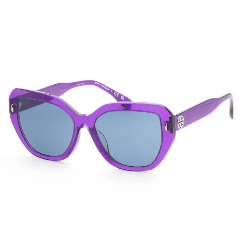 Tory Burch Women's 57mm Transparent Purple Sunglasses TY7194F-193580-57 sold by Ruumur