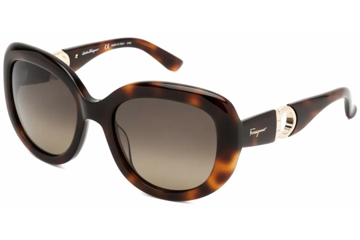 Ferragamo Womens Fashion 53 mm Tortoise Sunglasses made by Ruumur