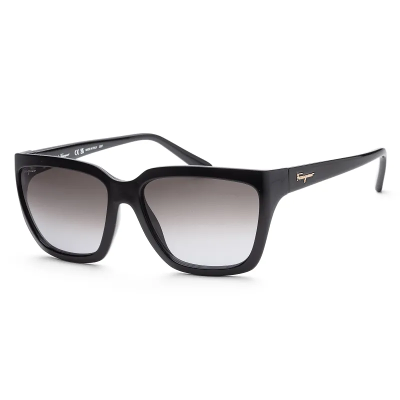 Ferragamo Women's Fashion 59mm Black Sunglasses made by Ruumur