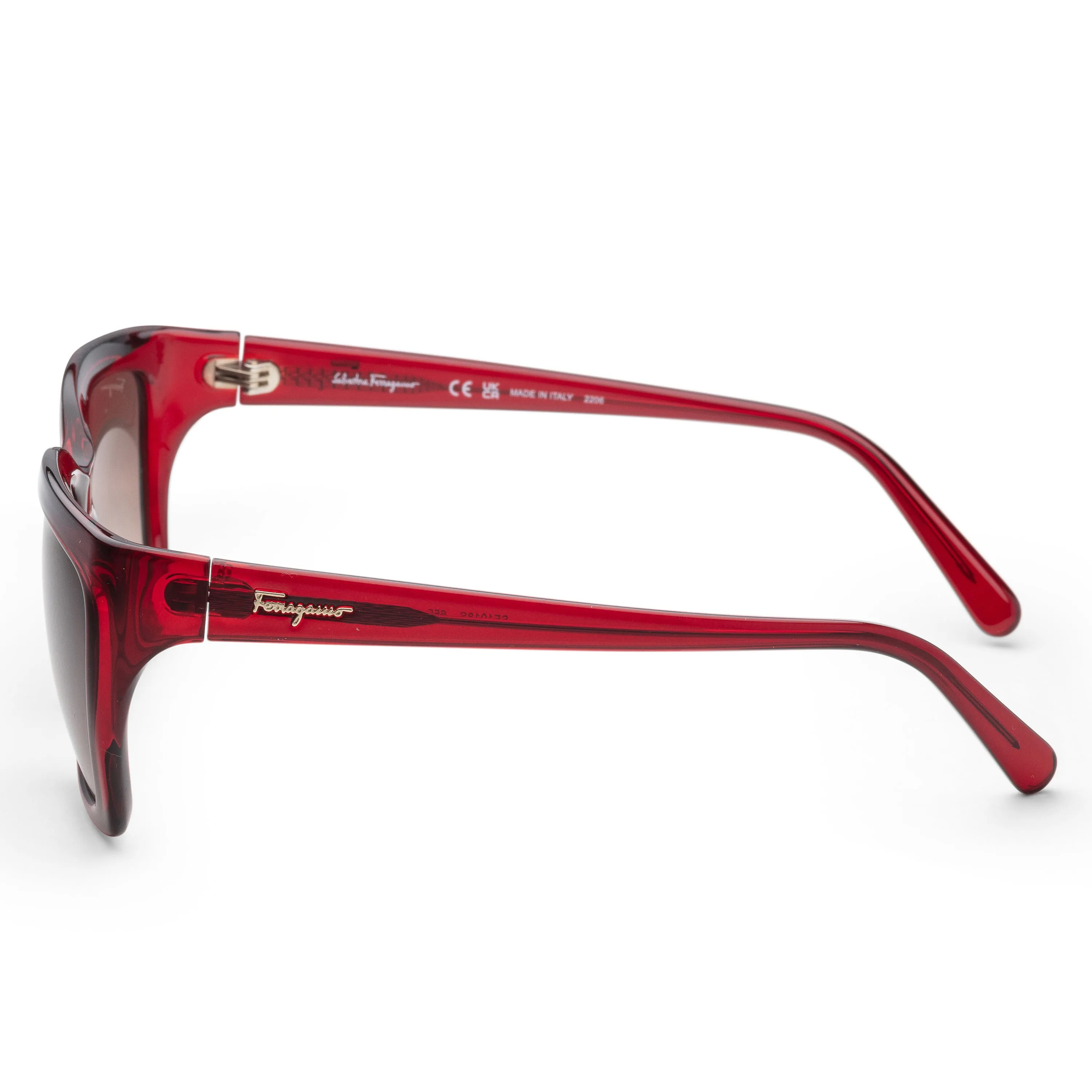 Ferragamo Women's SF1018S-655 Fashion 59mm Crystal Wine Sunglasses sold by Ruumur product image thumbnail 2