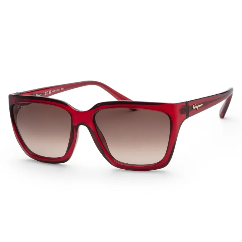 Ferragamo Women's SF1018S-655 Fashion 59mm Crystal Wine Sunglasses sold by Ruumur