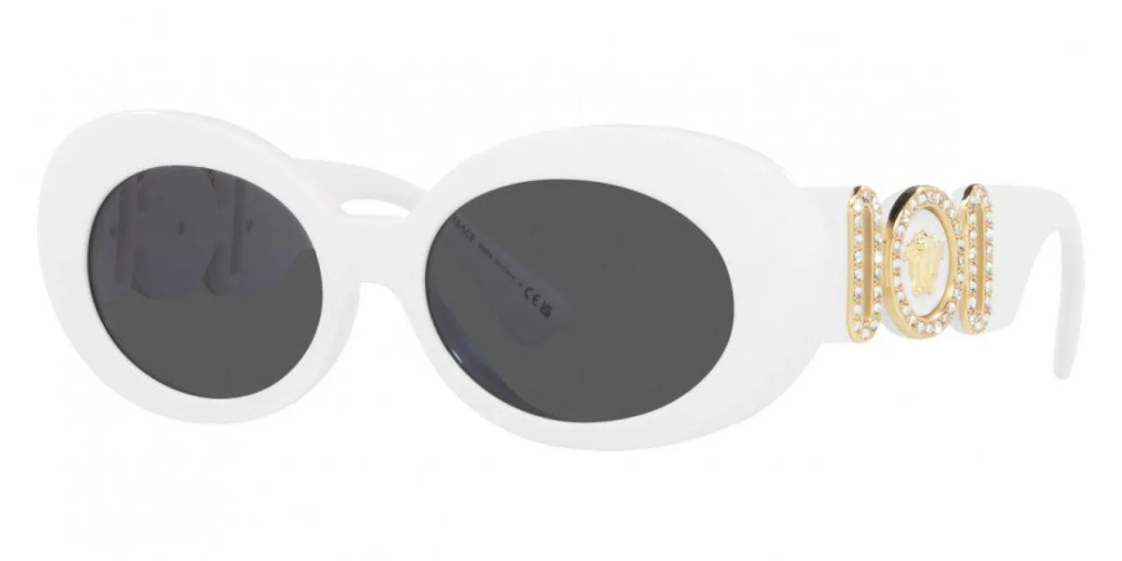 Versace Women's Fashion 54mm White Sunglasses sold by Ruumur