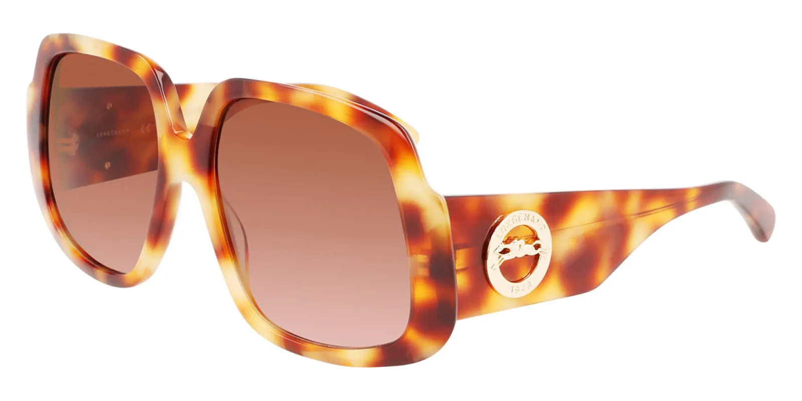 Longchamp Women's 59mm Light Havana Sunglasses LO709S-217 sold by Ruumur