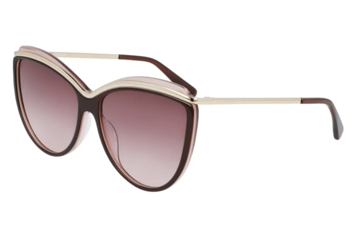 Longchamp Women's 60mm Brown Rose Sunglasses LO676S-202 sold by Ruumur