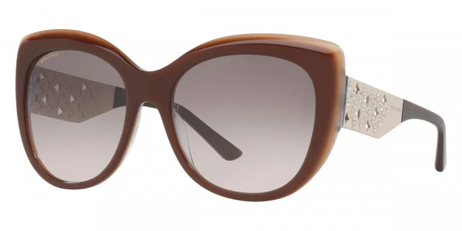 Bulgari Women's 57 mm Trilayer Brown Beige Sunglasses BV8198B-54423B-57 sold by Ruumur