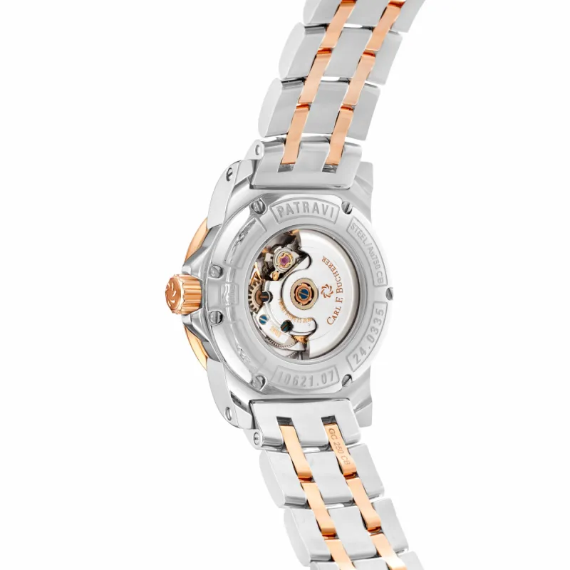 Carl F. Bucherer Patravi AutoDate Diamond Two Tone Women's Watch 00.10621.07.77.21 made by Ruumur