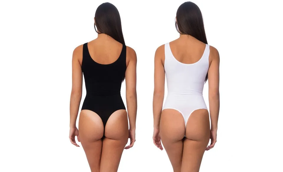 Body Beautiful Shapewear Shaping Bodysuit, 2 Pack. sold by Ruumur product image thumbnail 5