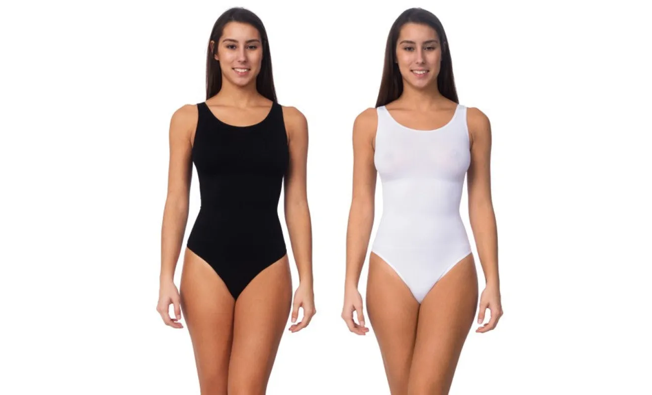 Body Beautiful Shapewear Shaping Bodysuit, 2 Pack. sold by Ruumur