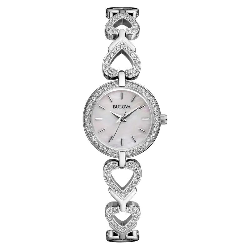 Bulova Women's Classic 22mm Quartz Watch Crystal Bezel 96X136 sold by Ruumur