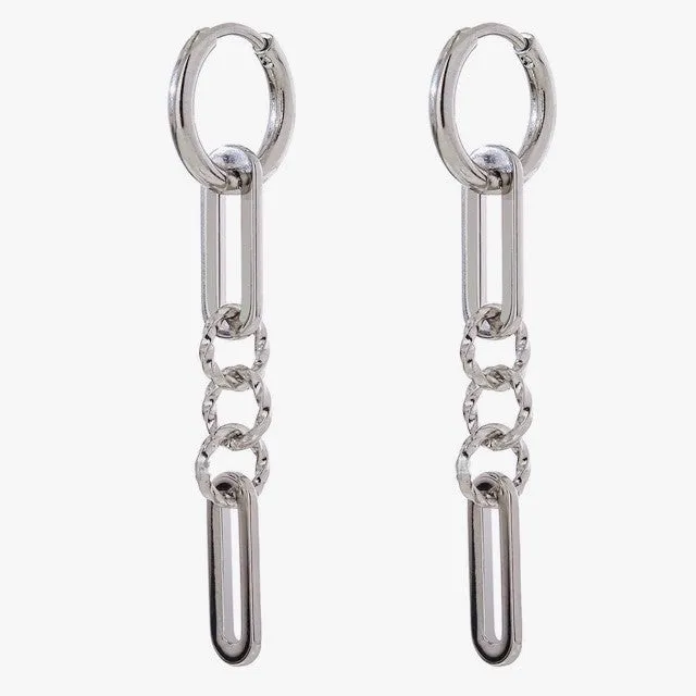 Convertible Geometric Chain Link Earrings sold by Ruumur product image thumbnail 2