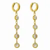 Classic Single-Strand CZ Drop Earrings sold by Ruumur