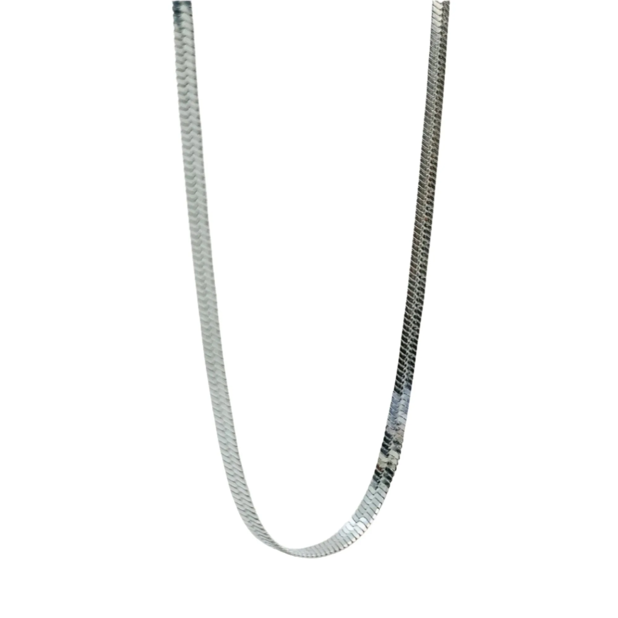 Bold Herringbone 5mm Chain Necklace sold by Ruumur product image thumbnail 2