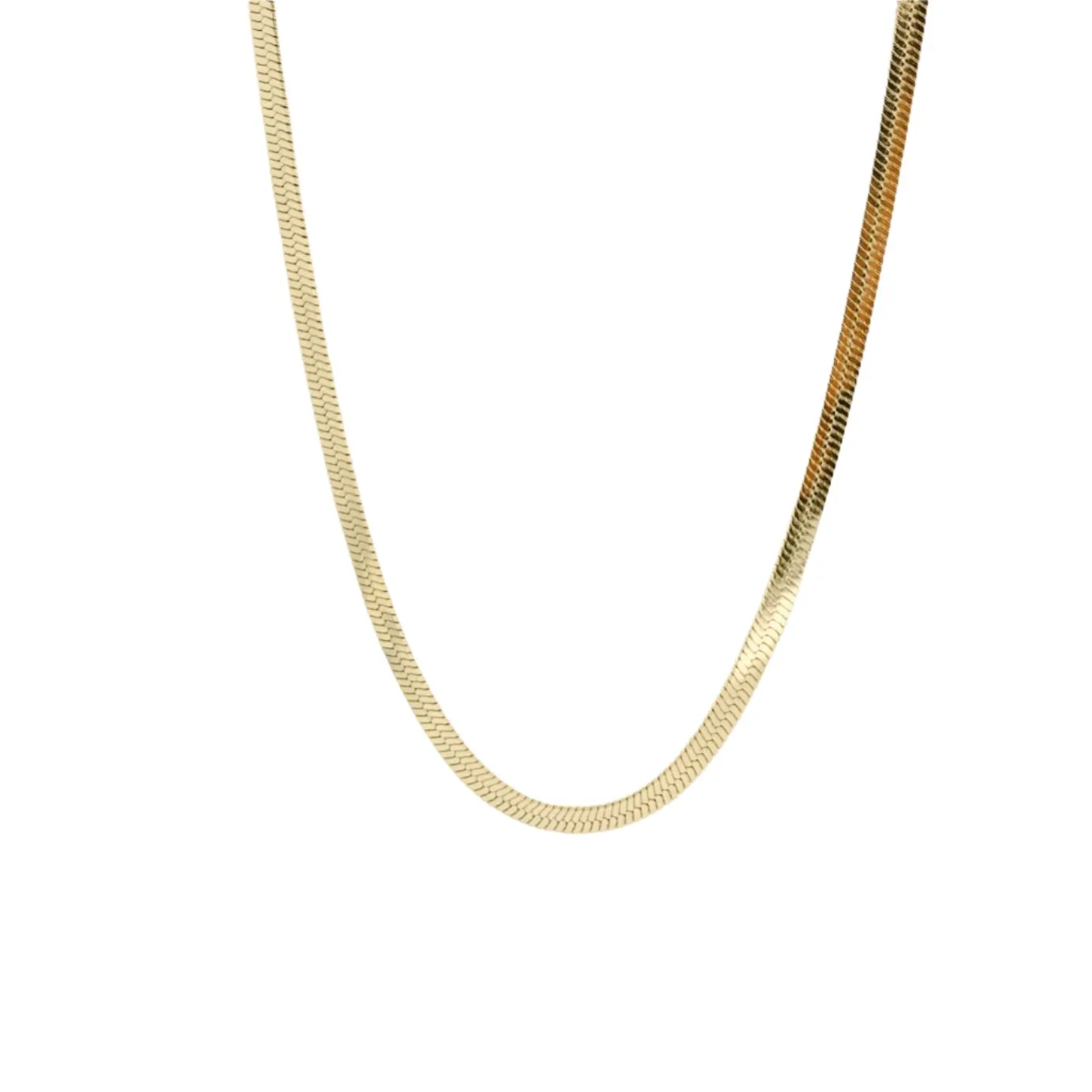 Bold Herringbone 5mm Chain Necklace sold by Ruumur product image thumbnail 3