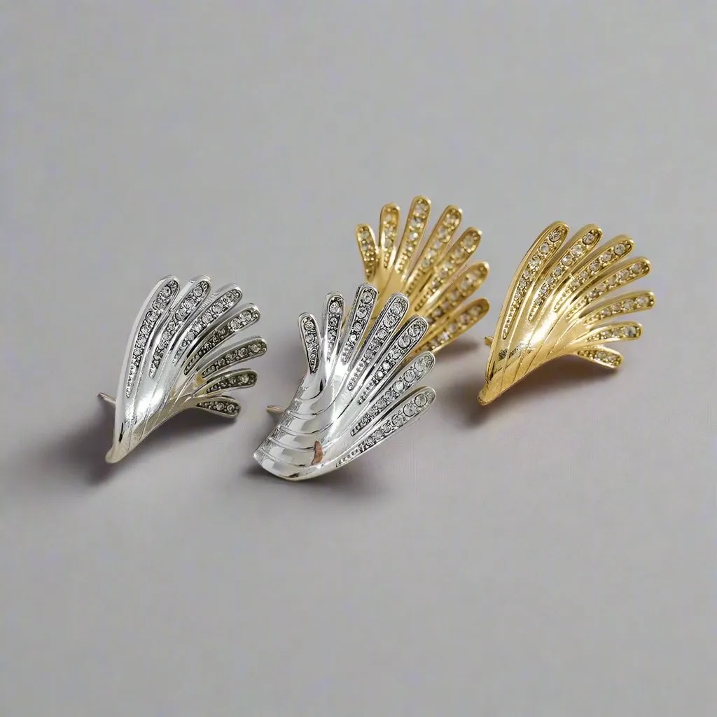 18K Gold Plated Golden Cascade Pavé Earrings sold by Ruumur product image thumbnail 2