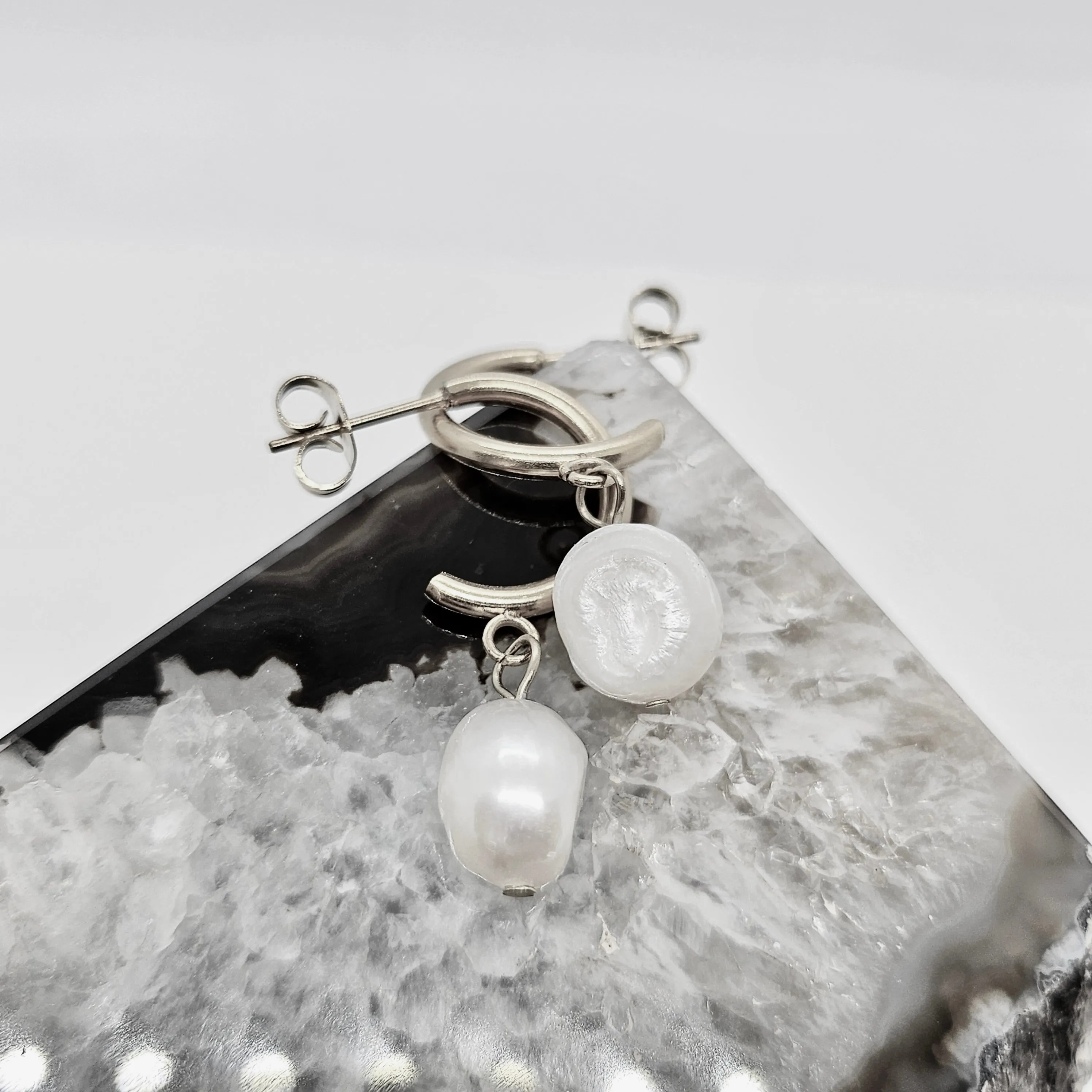 Natural Freshwater Pearl Drop Earrings sold by Ruumur product image thumbnail 5