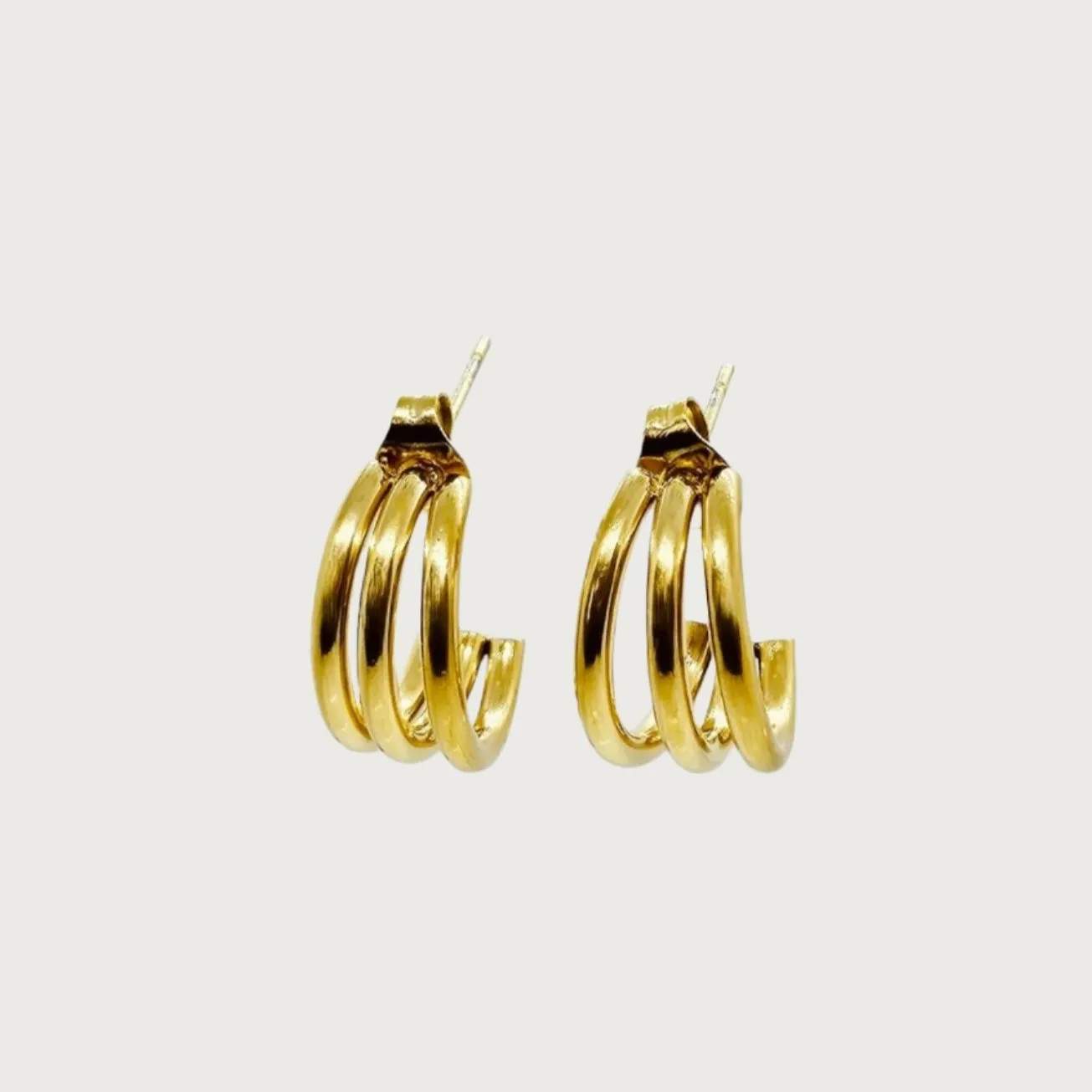 Triple Hoop Earrings sold by Ruumur product image thumbnail 5