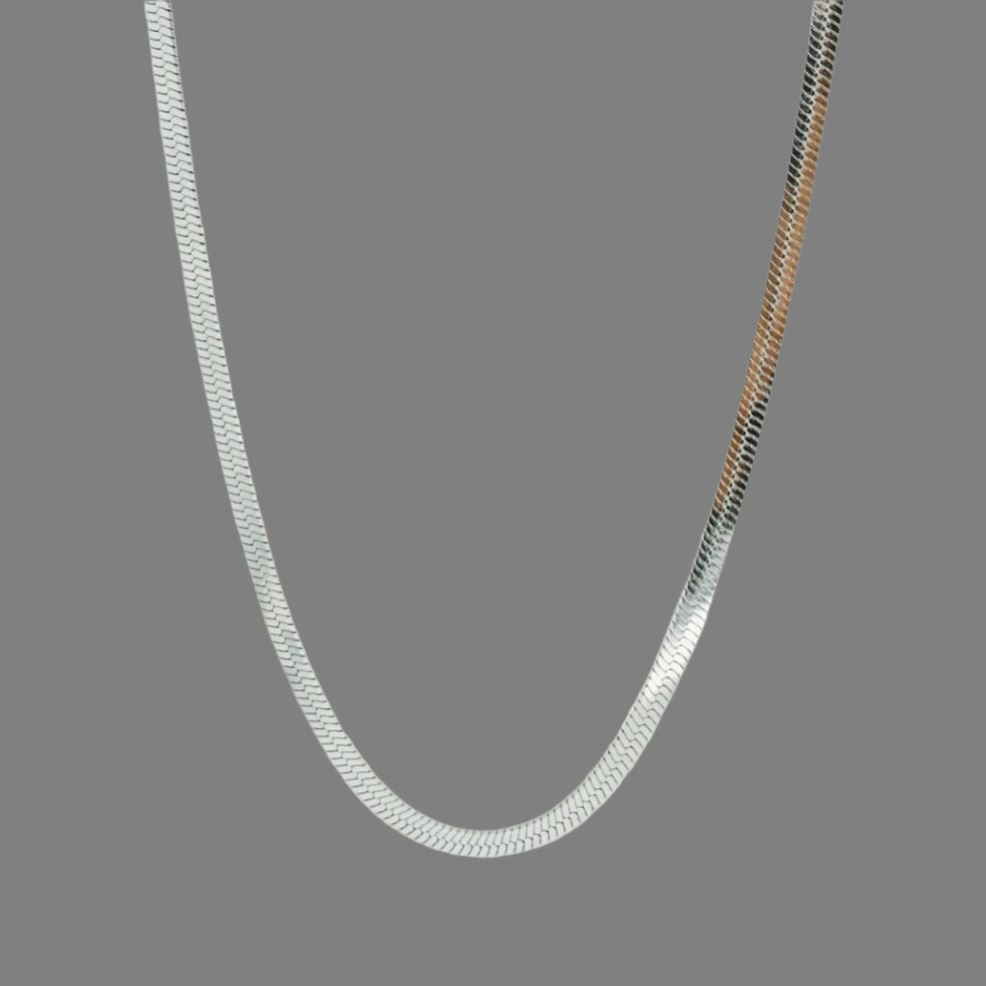 Elegant Herringbone 4mm Chain Necklace sold by Ruumur product image thumbnail 4