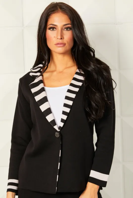 Angel Apparel Double Striped Blazer sold by Ruumur