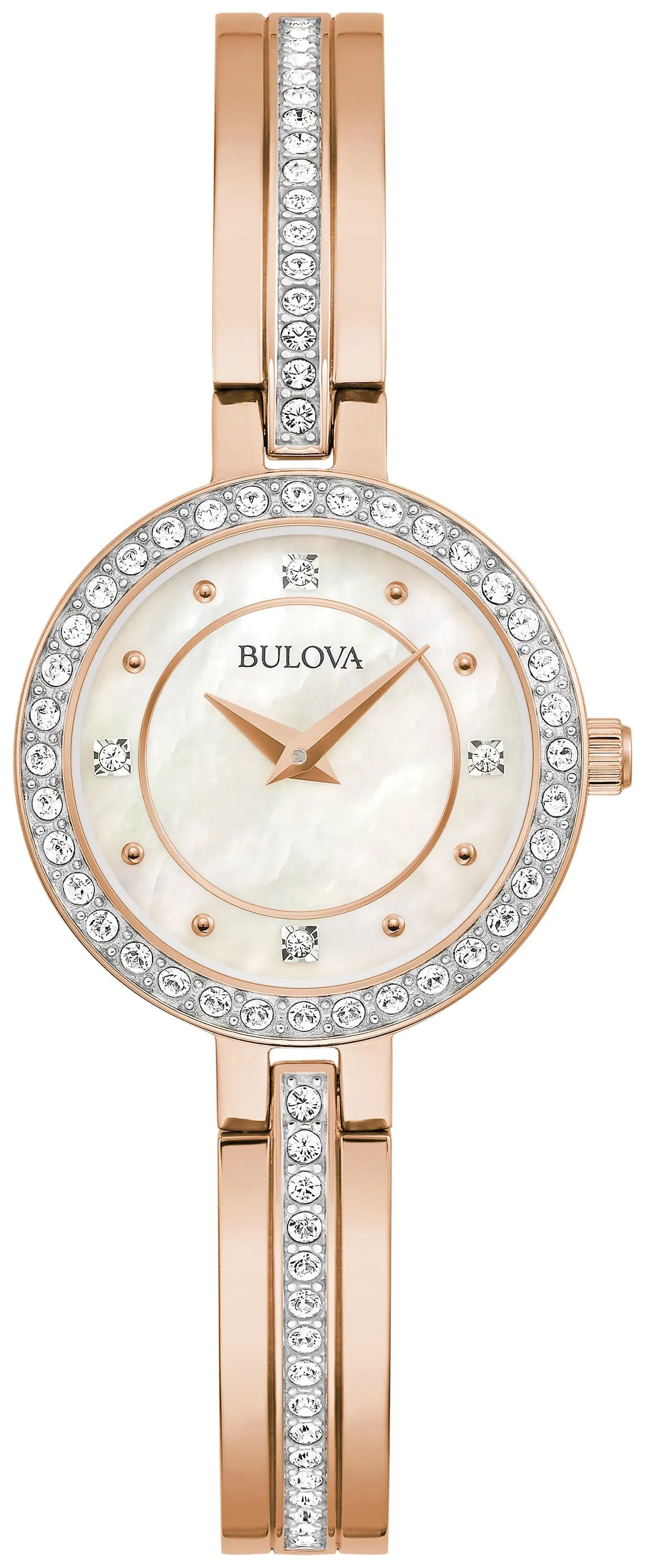 Bulova Women's Classic 26mm Quartz Watch Crystal Bezel 98L298 sold by Ruumur