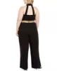 Teeze Me Women's Trendy Plus Size Banded-Waist Halter Jumpsuit Black Size 22 sold by Ruumur