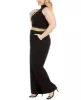 Teeze Me Women's Trendy Plus Size Banded-Waist Halter Jumpsuit Black Size 22 sold by Ruumur