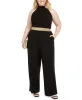 Teeze Me Women's Trendy Plus Size Banded-Waist Halter Jumpsuit Black Size 22 sold by Ruumur