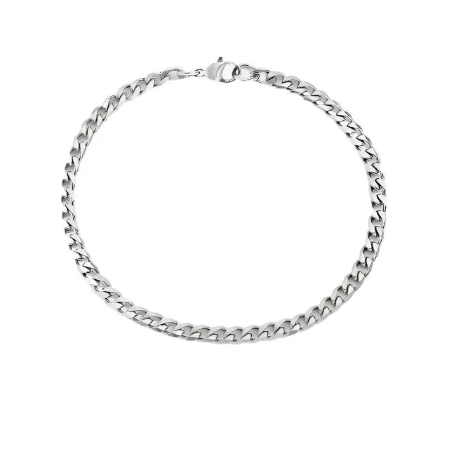 Flat Curb Chain Bracelet 8mm sold by Ruumur product image thumbnail 3