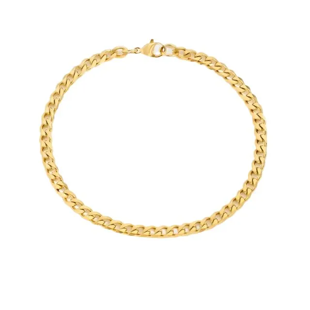 Flat Curb Chain Bracelet 8mm sold by Ruumur product image thumbnail 2