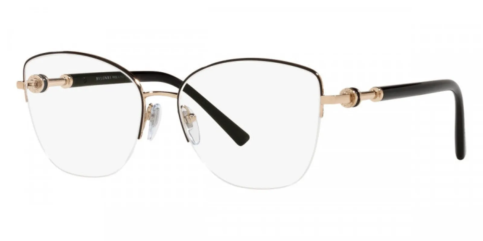 Bulgari Women's 55 mm Rose Gold and Black Opticals BV2229-2033-55 sold by Ruumur