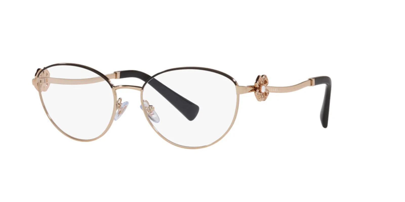 Bulgari Women's 52mm Pink Gold/Black Opticals BV2248B-2023-52 made by Ruumur