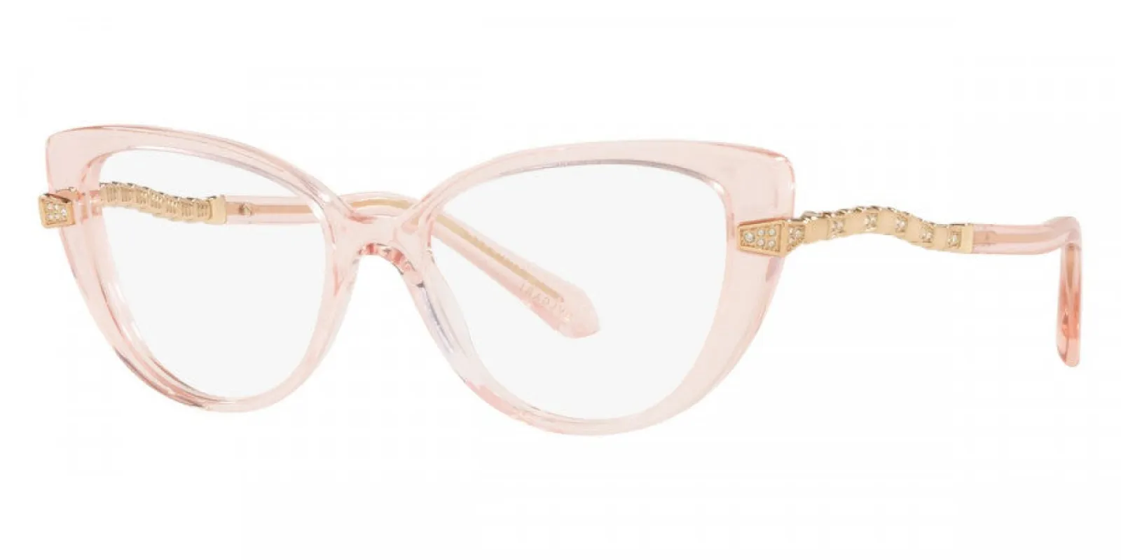 Bulgari Women's 52 mm Transparent Pink Opticals BV4199B-5470-52 sold by Ruumur