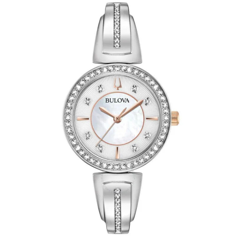 Bulova Women's Women's 30mm Quartz Watch and Necklace Set 98X126 sold by Ruumur